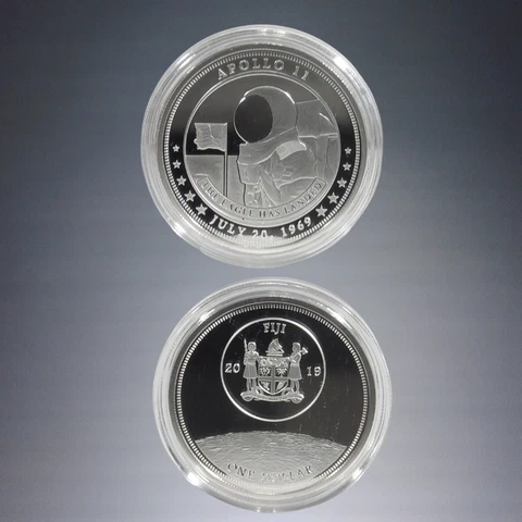 BRADFORD EXCHANGE RACE TO THE MOON APOLLO 11 50TH ANNIVERSARY SILVER $1 DOLLAR Cover
