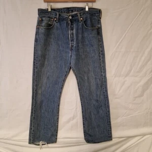 Mens Stonewashed Levis 501 Straight Leg Levi's Regular Jeans 000501-0193 W33/L30 - Picture 1 of 14