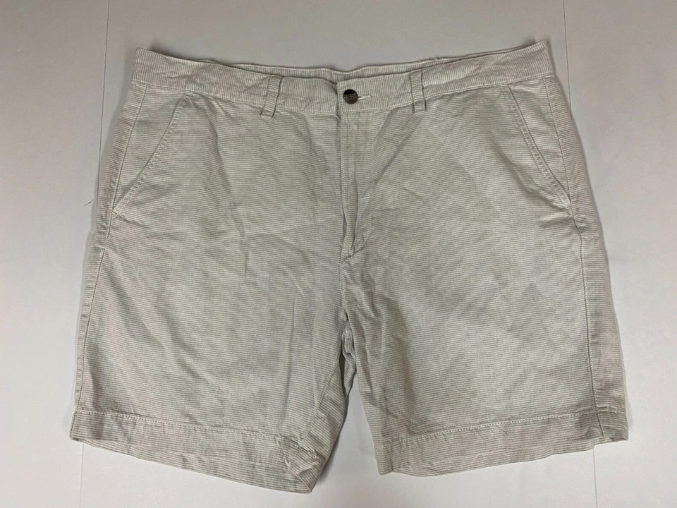St. Johns Bay Mens Chino Shorts 42 striped straight  - Image 1 of 4