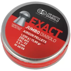 JSB Diabolo Exact Jumbo Airgun Pellet cal .22 (5,51 mm) 250 pz (546246-250) - Foto 1 di 1