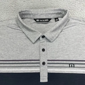 Travis Mathew Golf Polo Shirt XL Gray Pima Cotton Blend University of Wisconsin - Picture 1 of 13