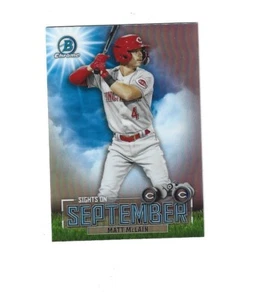 2023 Bowman Chrome Sights on September #SOS8 Matt Mclain CINCINNATI REDS - Picture 1 of 1
