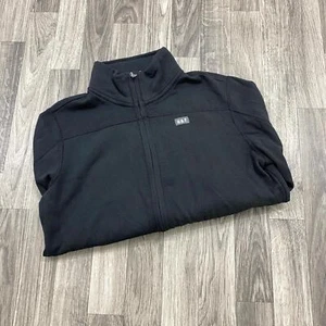 ABERCROMBIE & FITCH Full Zip Up Black Hooded Sweatshirt Hoodie Youth Size XL - Picture 1 of 8