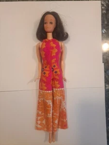 Vintage 1972 Barbie Walk Lively Steffie in Orange Jumpsuit - Picture 1 of 17