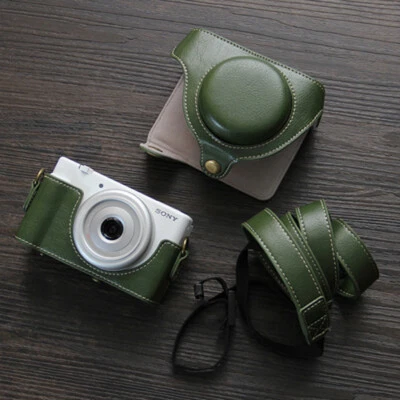 Funda protectora de cuero PU para cámara con cinturón para Sony ZV-1F ZV1F ZV1ii Foto 1 de 4