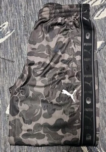 BAPE x Puma Trainings-Sweathose schwarz Camouflage TL27658 Herren Größe XL - Bild 1 von 6