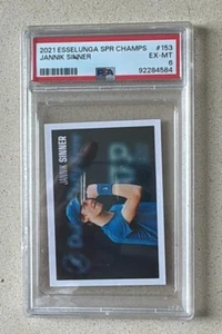 2021 Esselunga Super Champs Rookie RC Jannik Sinner #153 PSA 6 - Imagen 1 de 2