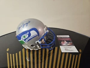 Steve Largent Signed Seattle Seahawks Mini Helmet - JSA COA - Picture 1 of 8
