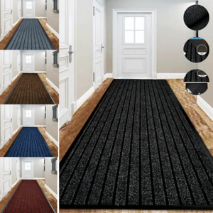 Antirutsch Fußmatte Gummirücken Indoor Outdoor Flur Läufer Teppich Waschbar Teppiche - Bild 1 von 37