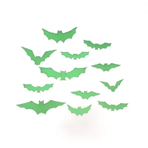 Luminous Bats Halloween Wall Stickers Decoration 3D Bats Wall Decals Glow in ... - Picture 1 of 4