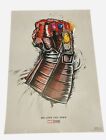 Avengers End Game Marvel We Love You 3000 Iron Man Gauntlet Board Poster 19x13