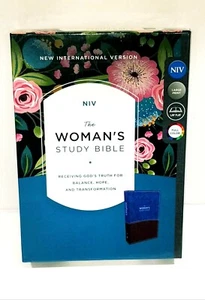 NIV The Woman's Study Bible, Imitation Leather, Blue and Brown, Full-Color - Picture 1 of 11