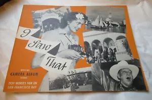 GGIE San Francisco I Saw That Camera Album Views Treasure Island 1939 - Picture 1 of 10