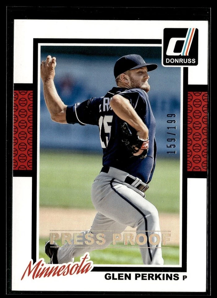 2014 DONRUSS SILVER PRESS PROOF /199 GLEN PERKINS TWINS - Image 1 of 1
