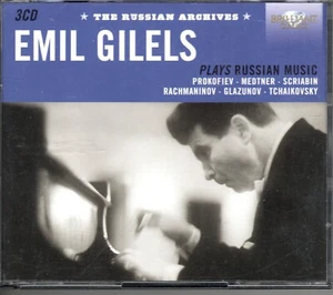 EMIL GILELS - PROKOFIEV - SCRIABIN - MEDTNER - GLAZUNOV ETC - 3CD SET - Picture 1 of 2