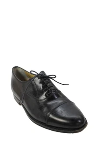 Cole Haan Mens Leather Lace Up Oxford Dress Shoes Black Size 8.5 Medium - Picture 1 of 5