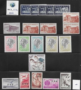WC1_5174. MONACO. Händlerbestand von Briefmarken 1905-70. MNH - Bild 1 von 1