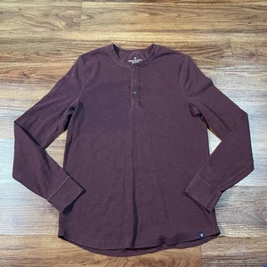 American Eagle Active Flex Langarm Thermo Waffel Lila Hemd Baumwolle Herren M - Bild 1 von 6