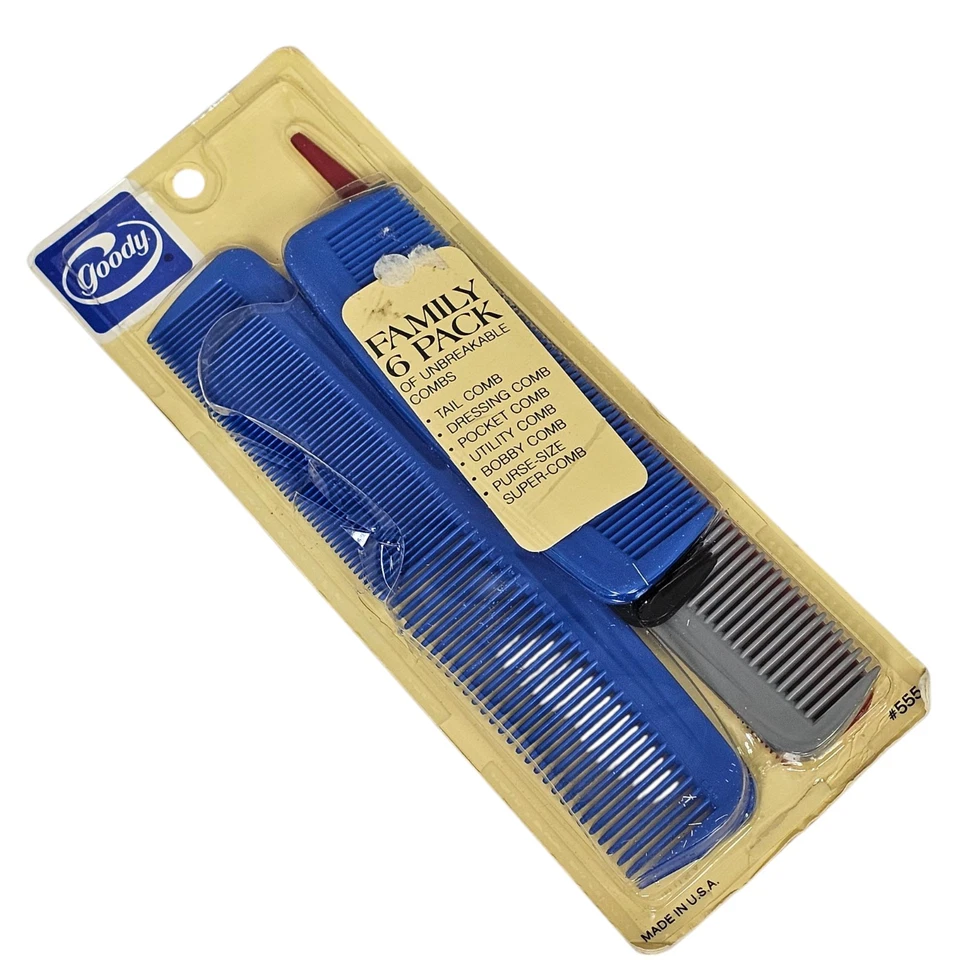 Paquete de 6 peines irrompibles Goody Family vintage años 90 ***FALTA UNO*** Foto 1 de 4