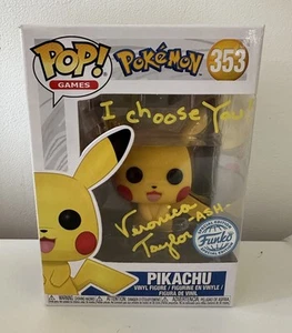 Veronica Taylor Hand Signed Pikachu Pokemon Funko Pop - Picture 1 of 5
