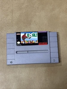 GOAL! - Super Nintendo (Authentic) SNES Game Cart Only Tested & Working - Picture 1 of 3