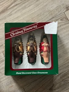 Vintage Three Wise Men Christmas Ornaments - Picture 1 of 3