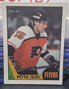 87-88 O-Pee-Chee Peter Zezel 🚨🚨🚨 Philadelphia Flyers - Picture 1 of 2