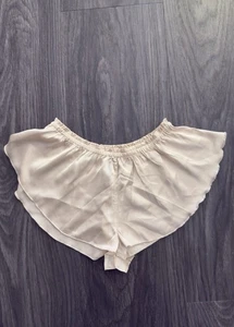 Pantalones cortos de pijama de satén sedoso Anthropologie, talla S UK8 - Imagen 1 de 4