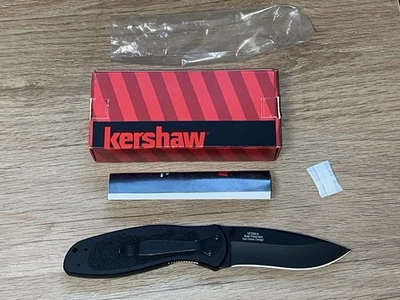 Kershaw Blur Black Linerlock 1670BLK 3.38" 14C28N hoja de acero mango de aluminio Foto 1 de 4