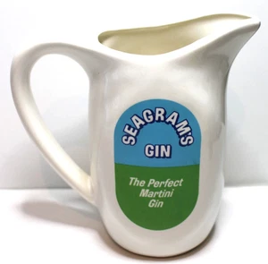 Jarra de ginebra vintage de Seagram "The Perfect Martini Gin", 6" de alto - Imagen 1 de 6