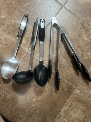 5 Piece of Mixed Brands of Serving Pieces Stainless Steel - Oneida USA - Image 1 of 4