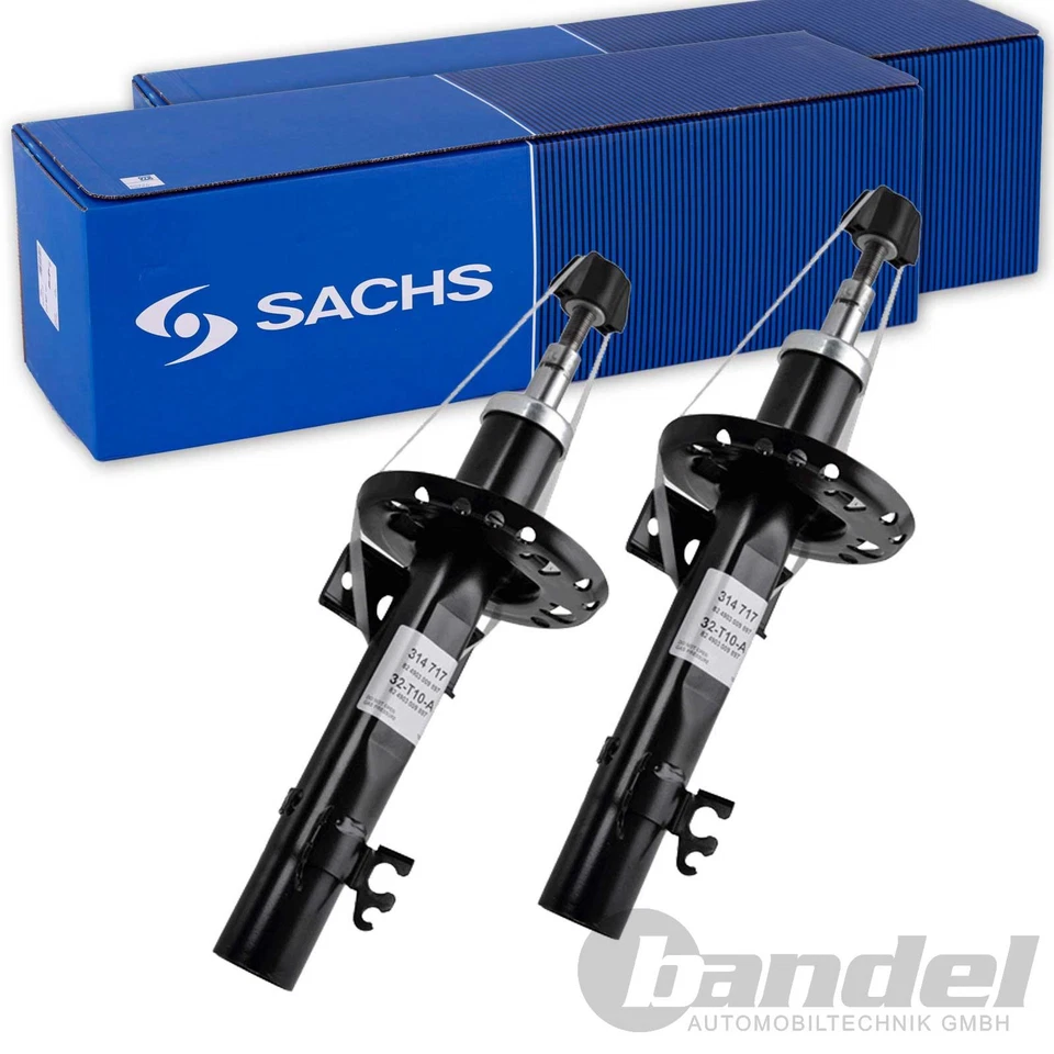 2X SACHS AMORTISSEURS À Gaz AVANT Pour VW POLO 6R 6C AUDI A1 SKODA FABIA RAPID - Photo 1/1
