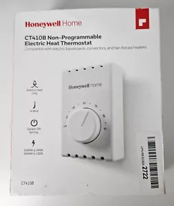 Honeywell CT410B Non-Programmable Electric Baseboard Heat Thermostat White - Picture 1 of 11