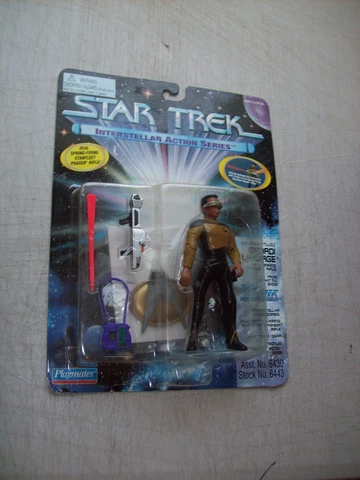 1995 Playmates Star Trek Interstellar Series Geordi LaForge Action Figure NEW Cover