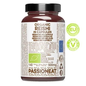Reishi Ganoderma lucidum fungo Bio europeo - 140 capsule veg da 500mg - Foto 1 di 3