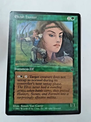 MTG Elvish Hunter Fallen Empires 67c Regular Common - Uncirculated - Image 1 of 3