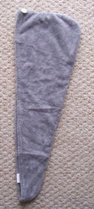 Hicober grau Mikrofaser Haartuch Haar Turban zum nassen Haar trocknen Haare - Bild 1 von 3