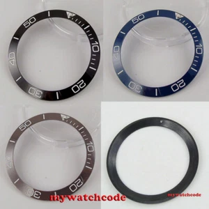 38mm black blue tan ceramic bezel insert for 40mm Parnis Bliger SUB mens watch - Picture 1 of 8
