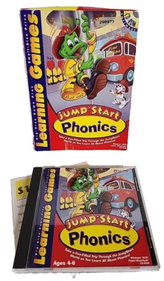 JumpStart Phonics Ages 4-6 PC Windows 98/95 Power Macintosh Computer Game (DG112 - Image 1 of 4