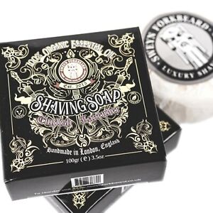 Shaving Soap English Lavender - 100% Organic, Vegan & Handmade in the UK