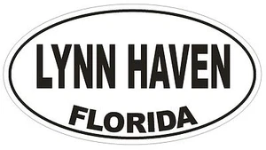 Lynn Haven Florida Oval Autoaufkleber oder Helmaufkleber D2600 Euro Oval Decal - Bild 1 von 1