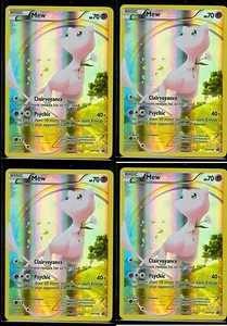 Mew Mythical Collection X 4 FULL ART Promo XY110 GENERATIONS Pokemon - Picture 1 of 4