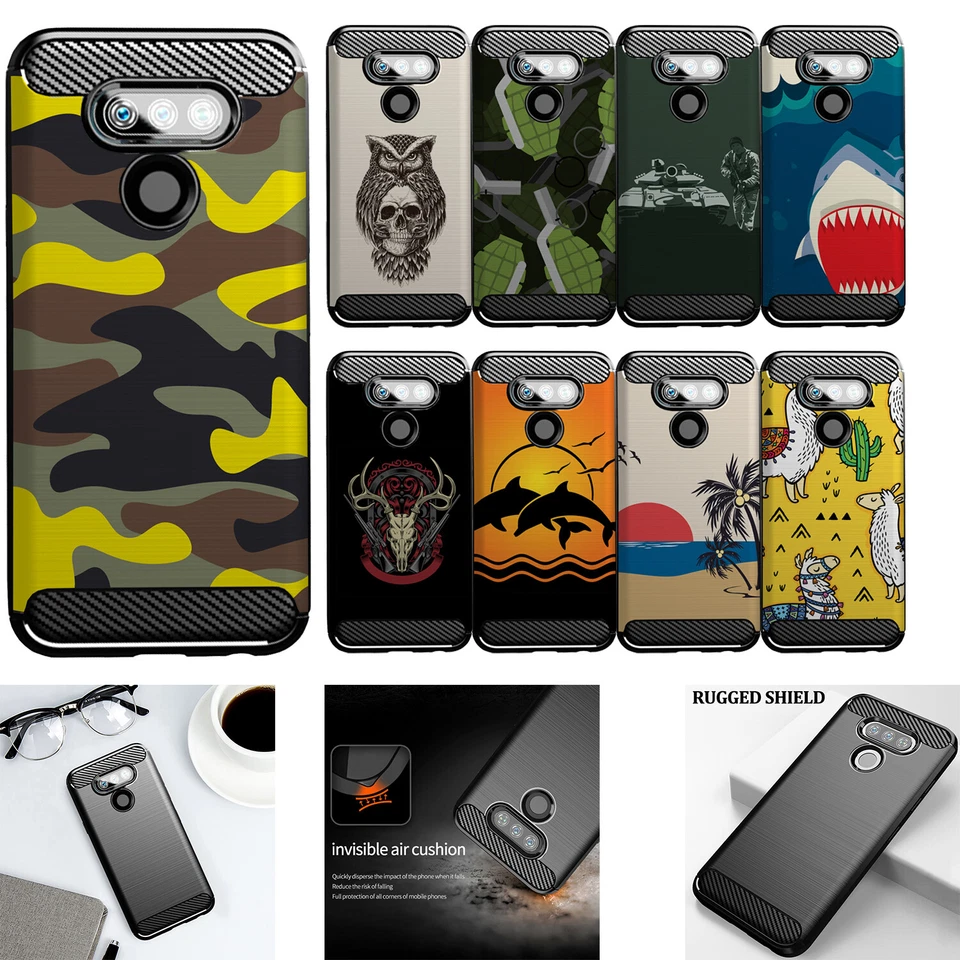 Case For [LG Harmony 4 (2020)][Flex TPU Fiber SET5] Matte Black Flexible - Image 1 of 1