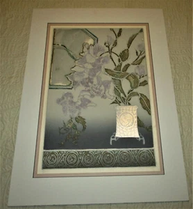 1985 SIGNED LTD ED INTAGLIO ETCHING by Karen Chamberlain COA Orchid Window #2 - Picture 1 of 12