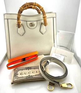 GUCCI Diana Small Bamboo Shoulder Bag, 702721 U3ZDT 9244 Authentic/shop booklet - Picture 1 of 20