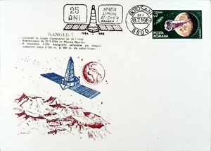 USA ROUMANIE 1989 RANGER-7 Space Flight 1964 COVER ESPACE Lollini ( 1341 ) - Picture 1 of 2