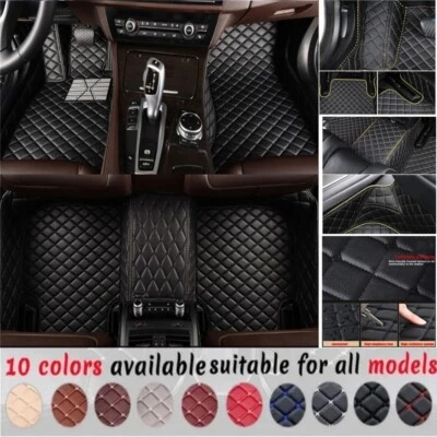 Fit For Audi S3 S4 S5 S6 S7 S8 luxury leathers car floor mats carpets auto liner - Image 1 of 4