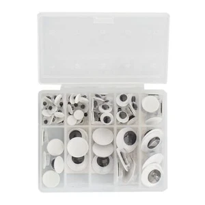 3D Klebeaugen Sortiment 84 Augen 5 -12 mm Kunstaugen Bastelaugen Fischaugen Set - Bild 1 von 1