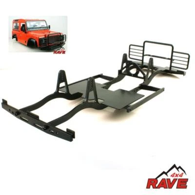 1/10 RAVE 4X4 Model Metal D90 Chassis Rail Frame Bumper on RC Rock Crawler Car - Image 1 of 4