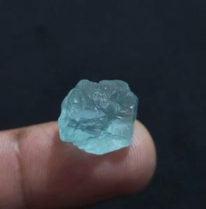 Cristal de aguamarina azul raro 18 crt Ultimate tamaño crudo 15X14X11 mm piedra áspera - Imagen 1 de 6